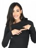 MijaCulture – 3 in1 maternity hoodie, for breastfeeding and after „Neli” M007 black